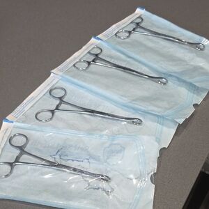 Surgical Piercing Forceps Set Of 6
